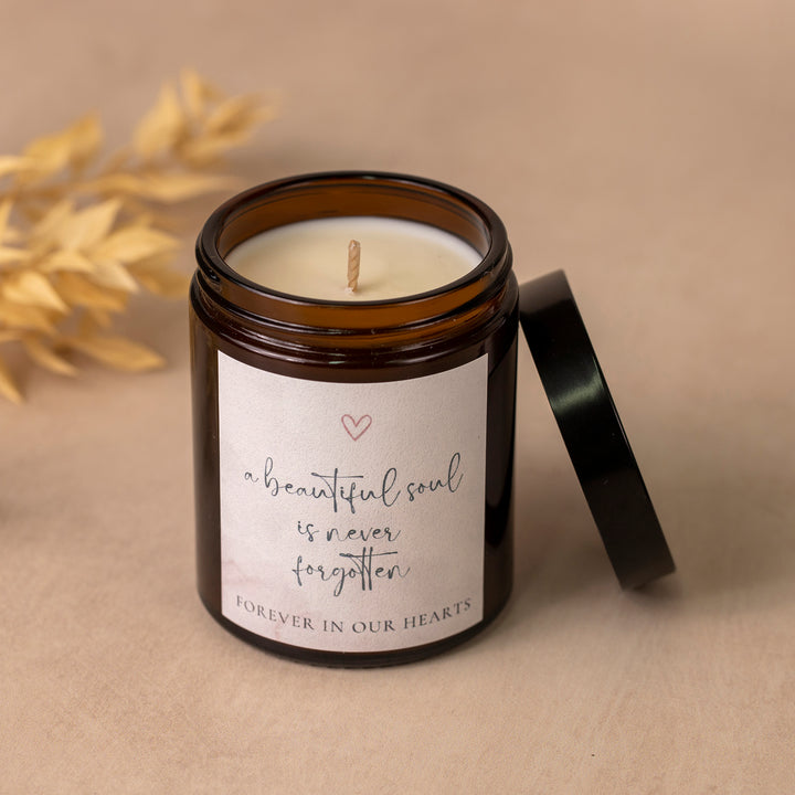 Condolence Gift Set - A Beautiful Soul Candle & Keepsake