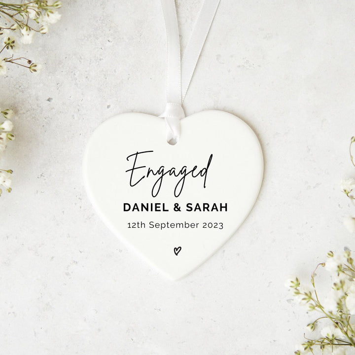 Personalised Engagement Ceramic Keepsake