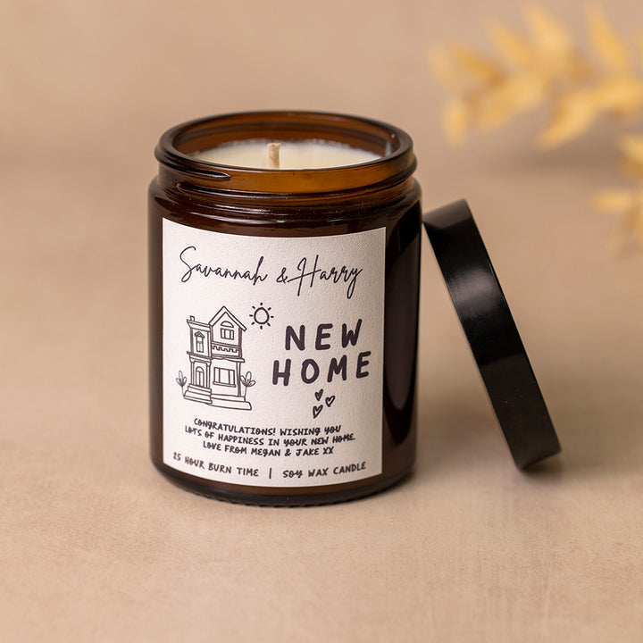 New Home Gift Personalised Candle