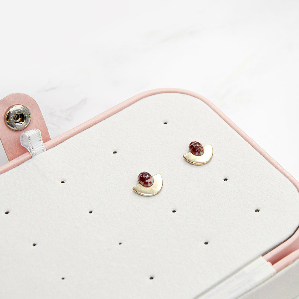 Blush Pink Personalised Jewellery Case