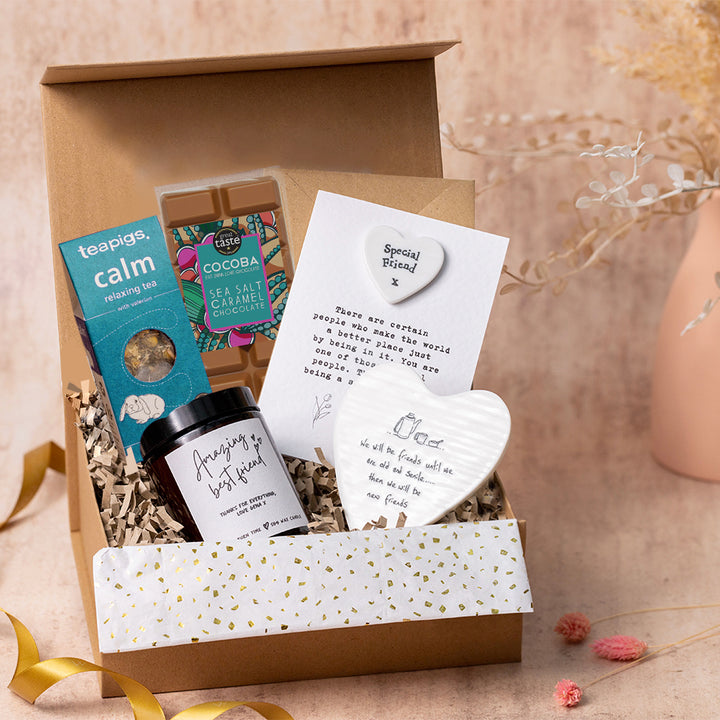 Special Friend Gift Box with Personalised Candle