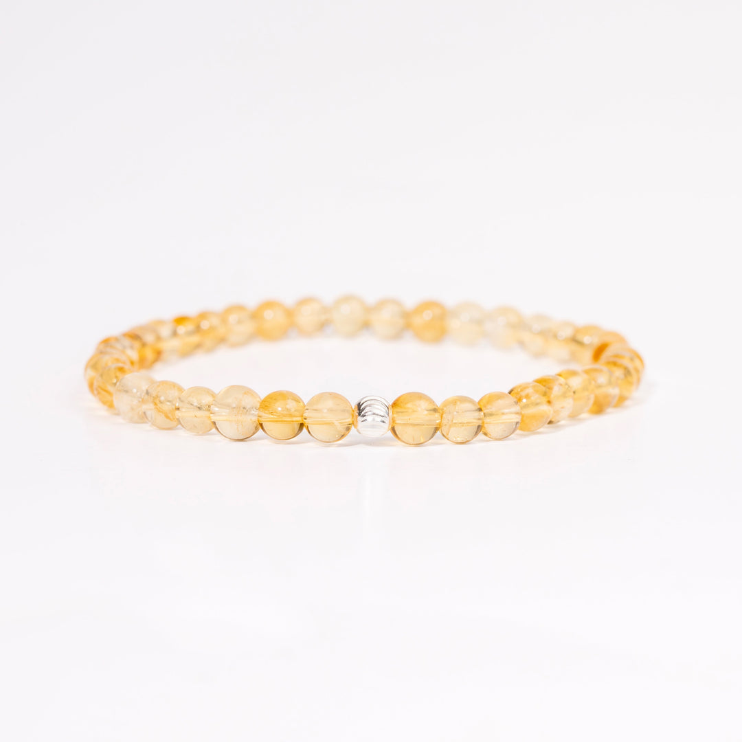 Citrine Gemstone Bracelet 4mm