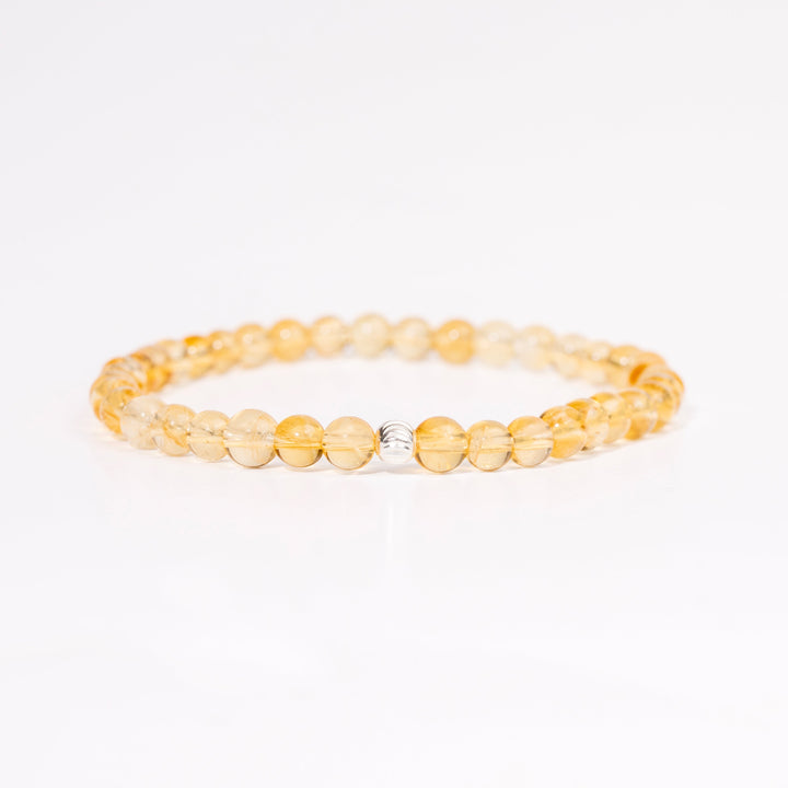 Citrine Gemstone Bracelet 4mm