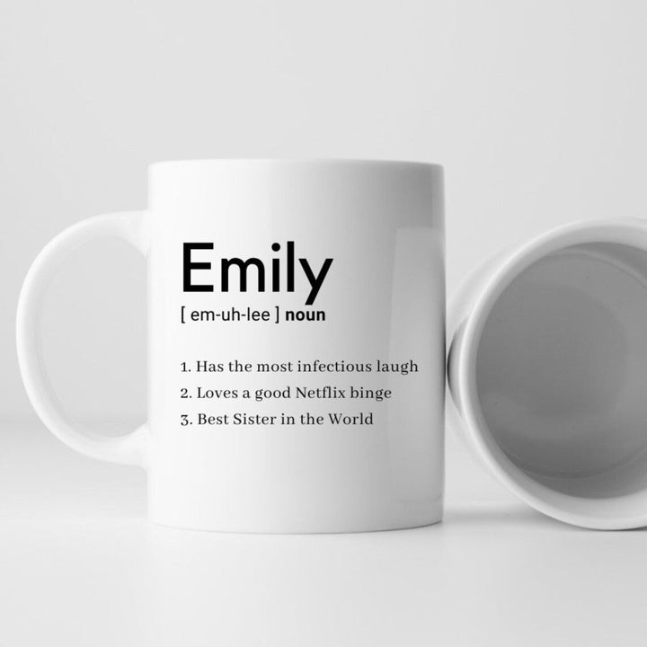 Personalised Dictionary Definition Mug