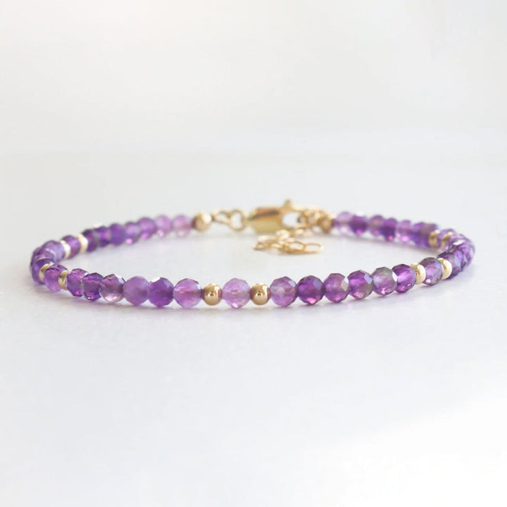 Amethyst Dainty Bracelet February Birthstone