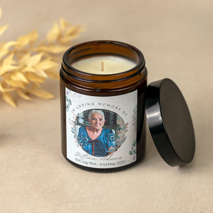 Sympathy Candle - In Loving Memory with Photo