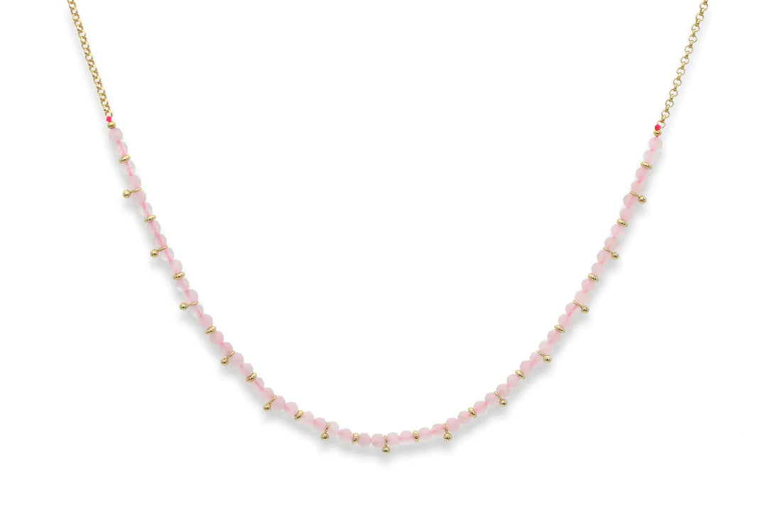 Rose Quartz Gemstone Necklace